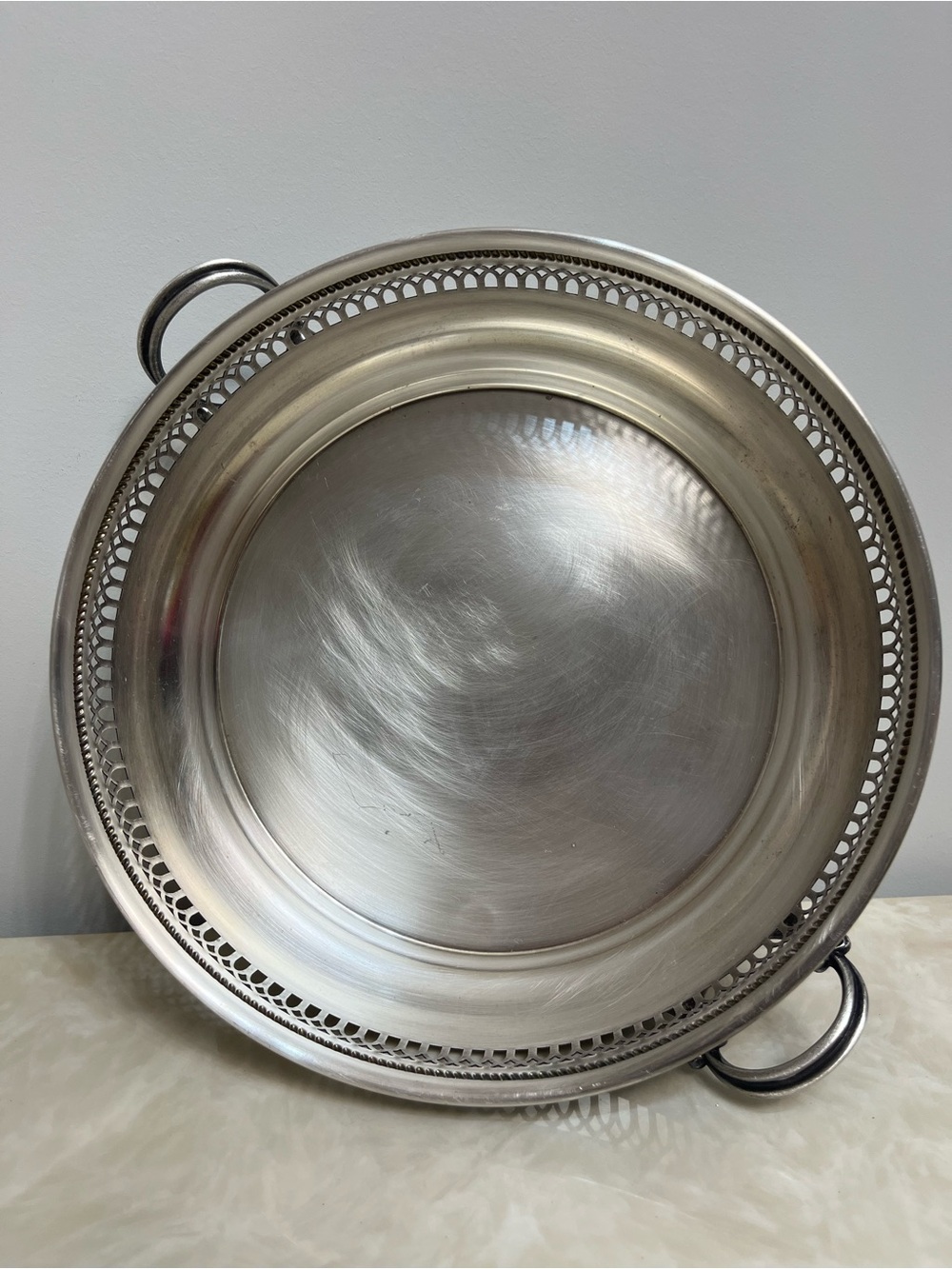 Gorgeous Vintage Silver Plate Carafe & Stand set (Corning & F B Rogers) - Picture 2 of 15